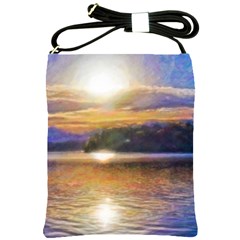 Serene Sunset Over Water Shoulder Sling Bag by ExtraGoodSauce