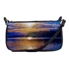 Serene Sunset Over Water Shoulder Clutch Bag by ExtraGoodSauce