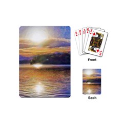 Serene Sunset Over Water Playing Cards Single Design (mini) by ExtraGoodSauce