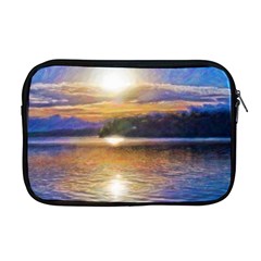 Serene Sunset Over Water Apple Macbook Pro 17  Zipper Case by ExtraGoodSauce