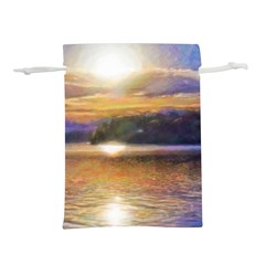 Serene Sunset Over Water Lightweight Drawstring Pouch (s) by ExtraGoodSauce