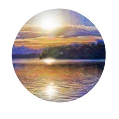 Serene Sunset Over Water Mini Round Pill Box (pack Of 3) by ExtraGoodSauce