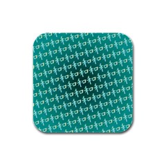 Peaceful Japanese Kanji Design Rubber Square Coaster (4 Pack) by ExtraGoodSauce