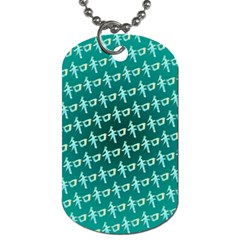 Peaceful Japanese Kanji Design Dog Tag (two Sides) by ExtraGoodSauce