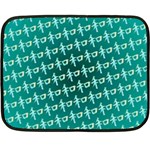 Peaceful Japanese Kanji Design Fleece Blanket (Mini) 35 x27  Blanket