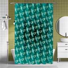 Peaceful Japanese Kanji Design Shower Curtain 48  X 72  (small)  by ExtraGoodSauce