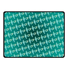 Peaceful Japanese Kanji Design Two Sides Fleece Blanket (small) by ExtraGoodSauce