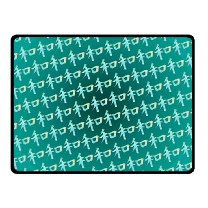 Peaceful Japanese Kanji Design Two Sides Fleece Blanket (Small)