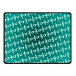 Peaceful Japanese Kanji Design Two Sides Fleece Blanket (Small) 45 x34  Blanket Back