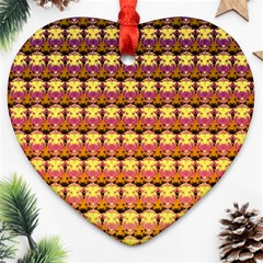 Gradient Lion Head Pattern Ornament (heart)