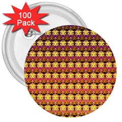 Gradient Lion Head Pattern 3  Buttons (100 Pack)  by ExtraGoodSauce