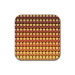 Gradient Lion Head Pattern Rubber Coaster (Square) Front