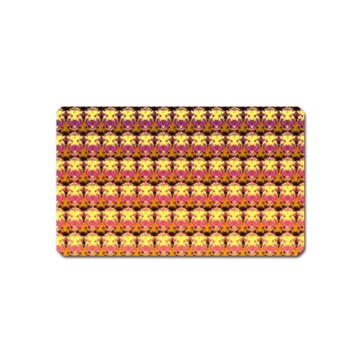 Gradient Lion Head Pattern Magnet (Name Card)