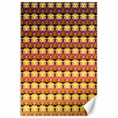 Gradient Lion Head Pattern Canvas 24  X 36  by ExtraAwesomeSauce