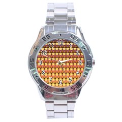 Gradient Lion Head Pattern Stainless Steel Analogue Watch by ExtraGoodSauce