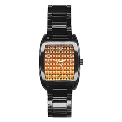 Gradient Lion Head Pattern Stainless Steel Barrel Watch by ExtraGoodSauce