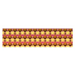 Gradient Lion Head Pattern Oblong Satin Scarf (16  X 60 ) by ExtraGoodSauce