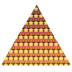 Gradient Lion Head Pattern Wooden Puzzle Triangle by ExtraGoodSauce