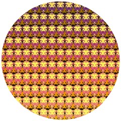 Gradient Lion Head Pattern Wooden Puzzle Round by ExtraGoodSauce