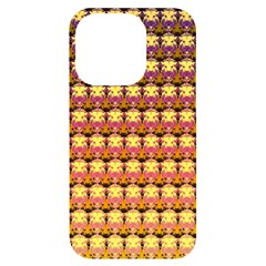 Gradient Lion Head Pattern Iphone 14 Pro Black Uv Print Case by ExtraGoodSauce