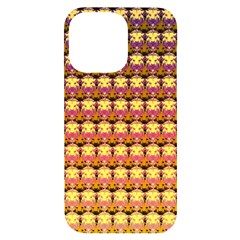 Gradient Lion Head Pattern Iphone 14 Pro Max Black Uv Print Case by ExtraGoodSauce