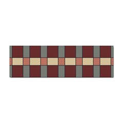 Modern Art Geometric Pattern In Red Hues Sticker (bumper) by ExtraGoodSauce