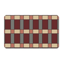 Modern Art Geometric Pattern In Red Hues Magnet (rectangular) by ExtraGoodSauce