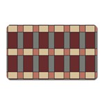 Modern Art Geometric Pattern in Red Hues Magnet (Rectangular) Front