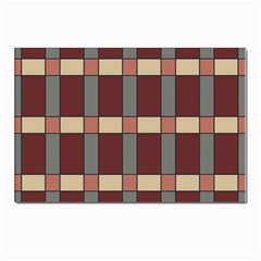 Modern Art Geometric Pattern In Red Hues Postcard 4 x 6  (pkg Of 10) by ExtraGoodSauce