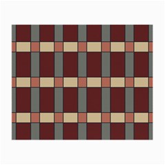 Modern Art Geometric Pattern In Red Hues Small Glasses Cloth (2 Sides) by ExtraGoodSauce