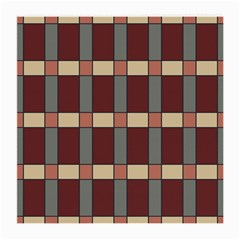 Modern Art Geometric Pattern In Red Hues Medium Glasses Cloth by ExtraGoodSauce