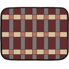 Modern Art Geometric Pattern In Red Hues Two Sides Fleece Blanket (mini) by ExtraGoodSauce