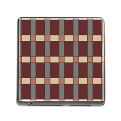 Modern Art Geometric Pattern In Red Hues Memory Card Reader (square 5 Slot) by ExtraGoodSauce