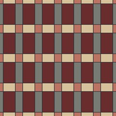 Modern Art Geometric Pattern In Red Hues Play Mat (rectangle) by ExtraGoodSauce