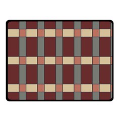 Modern Art Geometric Pattern In Red Hues Two Sides Fleece Blanket (small) by ExtraGoodSauce