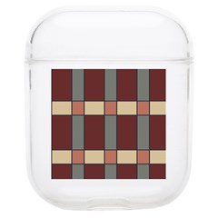 Modern Art Geometric Pattern In Red Hues Soft Tpu Airpods 1/2 Case by ExtraGoodSauce