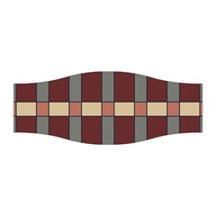 Modern Art Geometric Pattern In Red Hues Stretchable Headband by ExtraGoodSauce