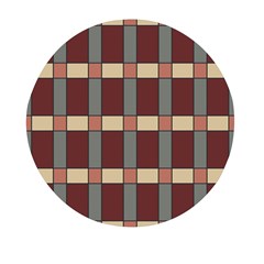 Modern Art Geometric Pattern In Red Hues Mini Round Pill Box (pack Of 5) by ExtraGoodSauce