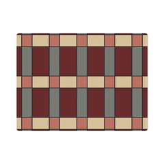 Modern Art Geometric Pattern In Red Hues Premium Plush Fleece Blanket (mini) by ExtraGoodSauce