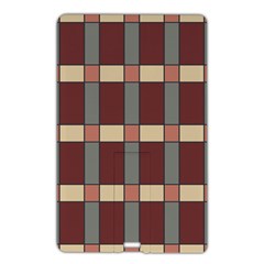 Modern Art Geometric Pattern In Red Hues Name Card Style Usb Flash Drive by ExtraGoodSauce