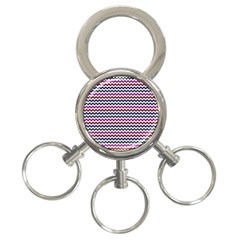 Chevron Pattern 3-ring Key Chain by ytdream