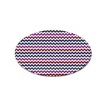 Chevron Pattern Sticker (Oval) Front