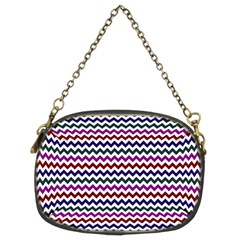 Chevron Pattern Chain Purse (two Sides)