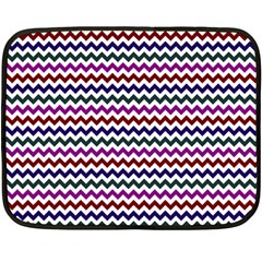 Chevron Pattern Two Sides Fleece Blanket (mini) by ytdream