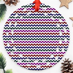 Chevron Pattern Ornament (round Filigree)