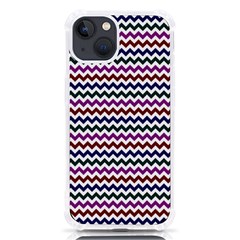 Chevron Pattern Iphone 13 Tpu Uv Print Case by ytdream