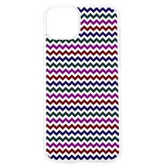 Chevron Pattern Iphone 15 Pro Tpu Uv Print Case by ytdream