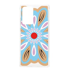 A Blue And Brown Flower With A Red Center Samsung Galaxy Note 20 Ultra Tpu Uv Case by catchydesignhill