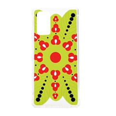 A Green And Red Flower With Black Dots Samsung Galaxy Note 20 Tpu Uv Case by catchydesignhill