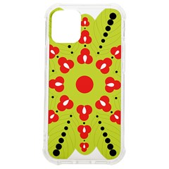 A Green And Red Flower With Black Dots Iphone 12 Mini Tpu Uv Print Case	 by catchydesignhill